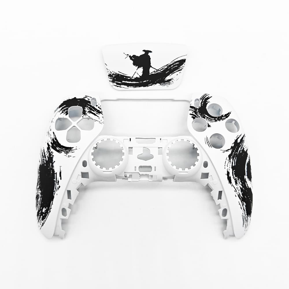 Shells For PS5 Dualsense Controller - Ghost Of Yotei Black Style